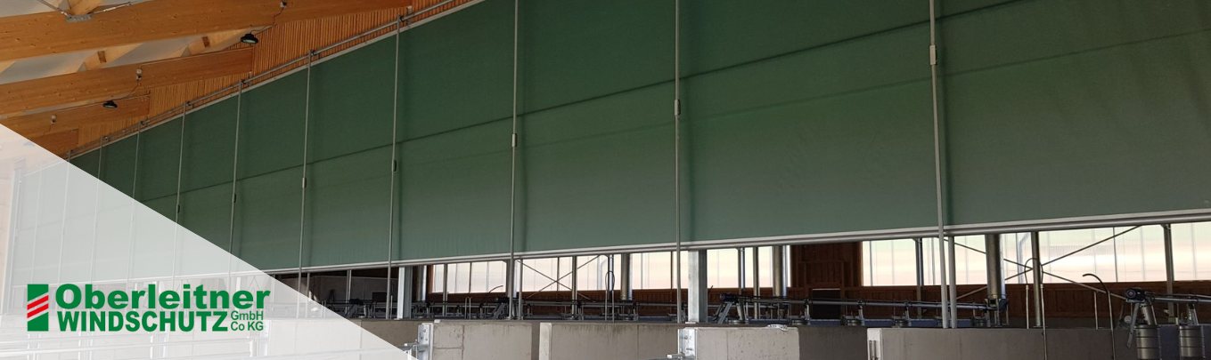 Oberleitner Windschutzsystem für Stalltechnik