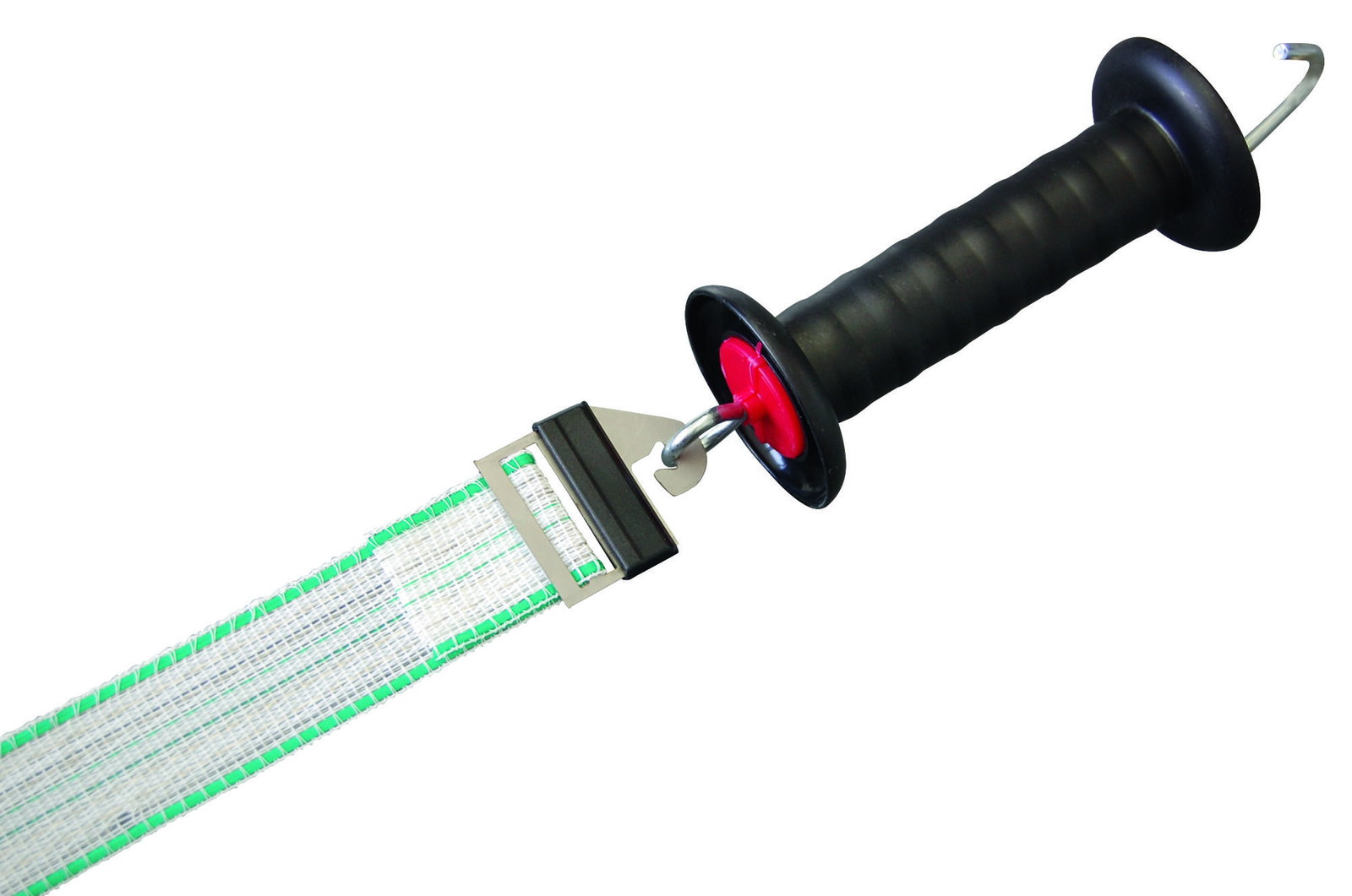 stalltechnik-AKO-Torgriff-mit-Litzclip-Bandanschluss