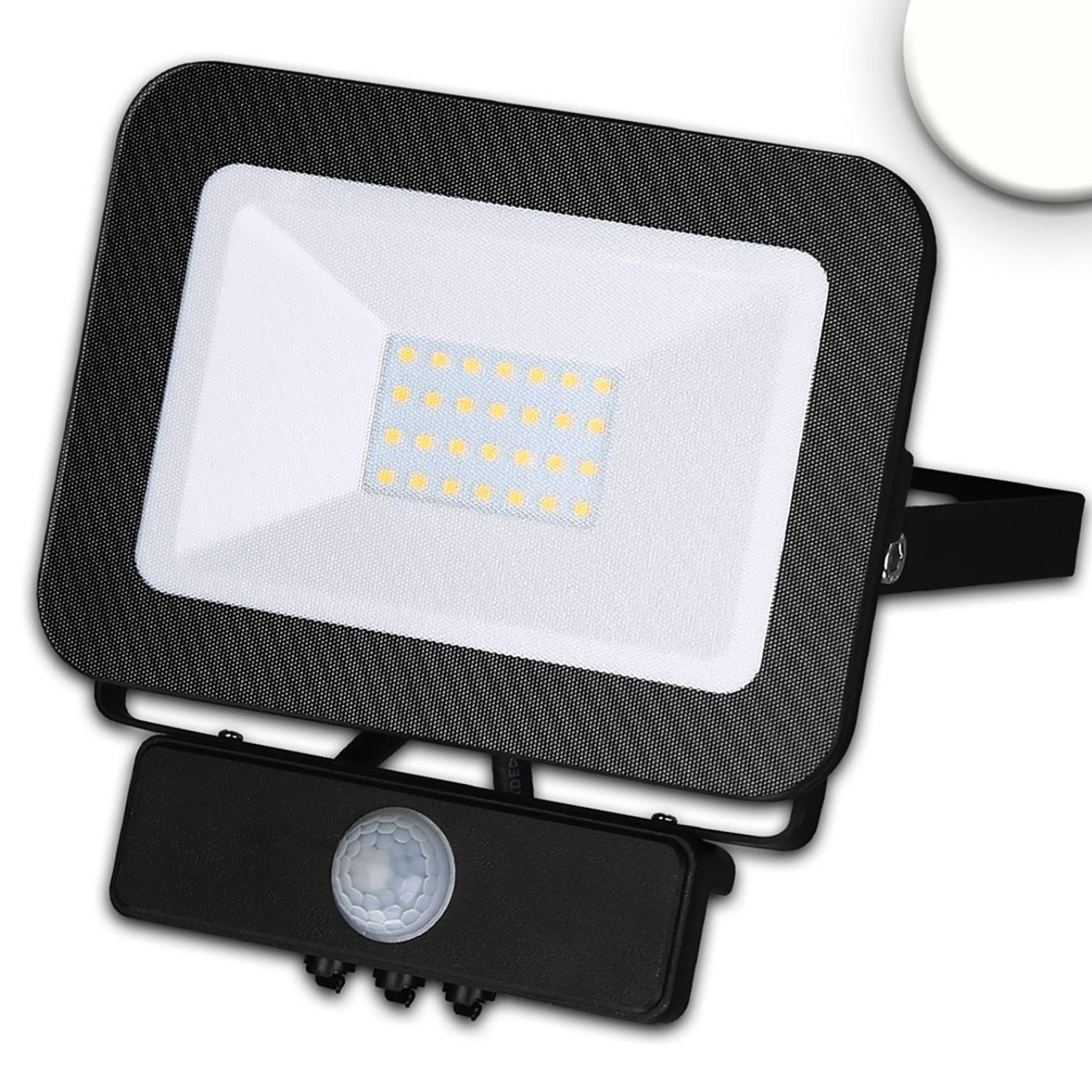 LED Fluter mit PIR-Bewegungssensor 30W  neutralweiß ISOLED