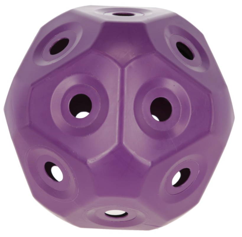 3210384-Futterspielball-Kerbl-kleine-Fressoeffnung-lila-Stalltechnik24
