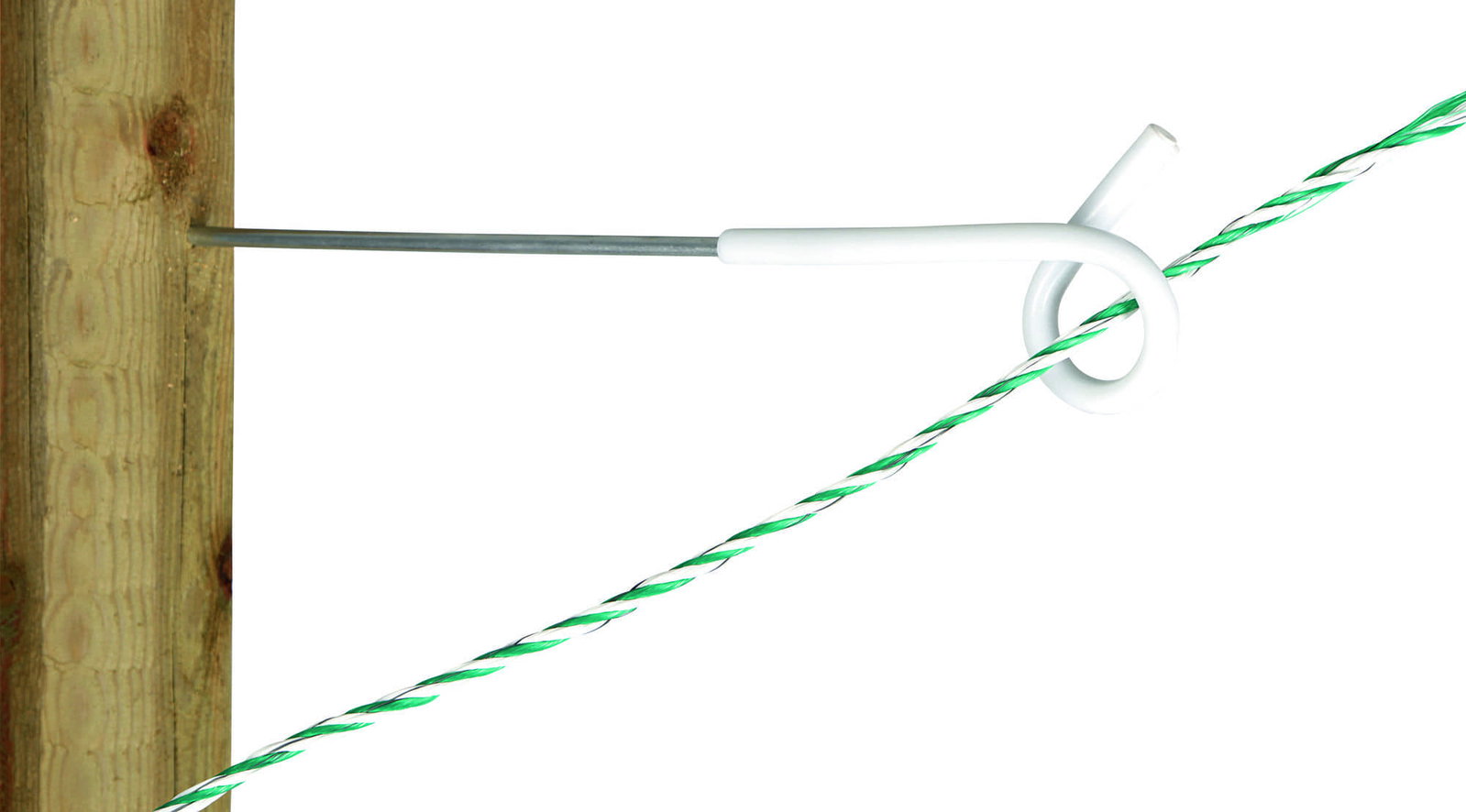 Stalltechnik-AKO-Langstiel-Ösenisolator-Anwendung-Zaun