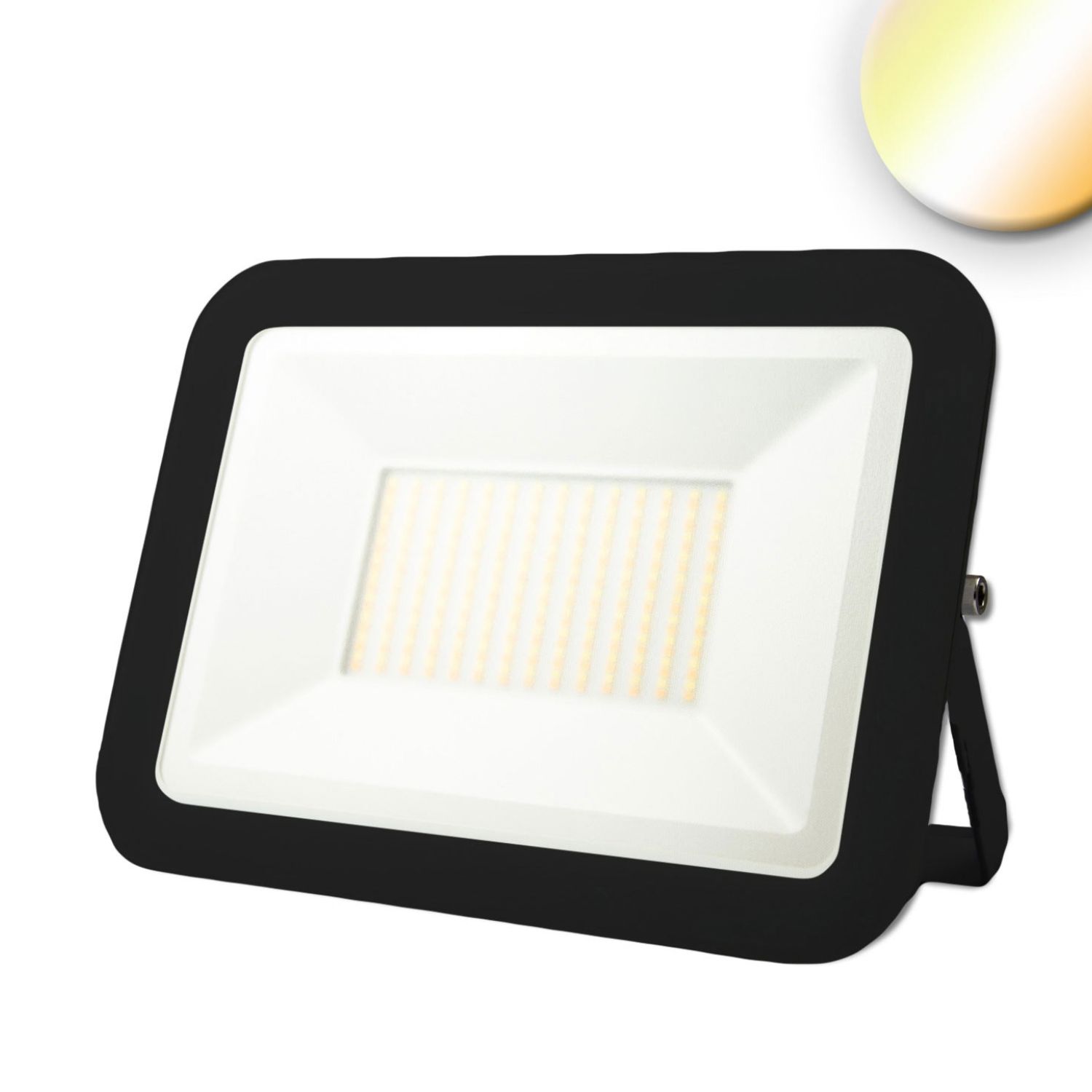 LED Fluter Pad schwarz 100 W neutralweiß ISOLED