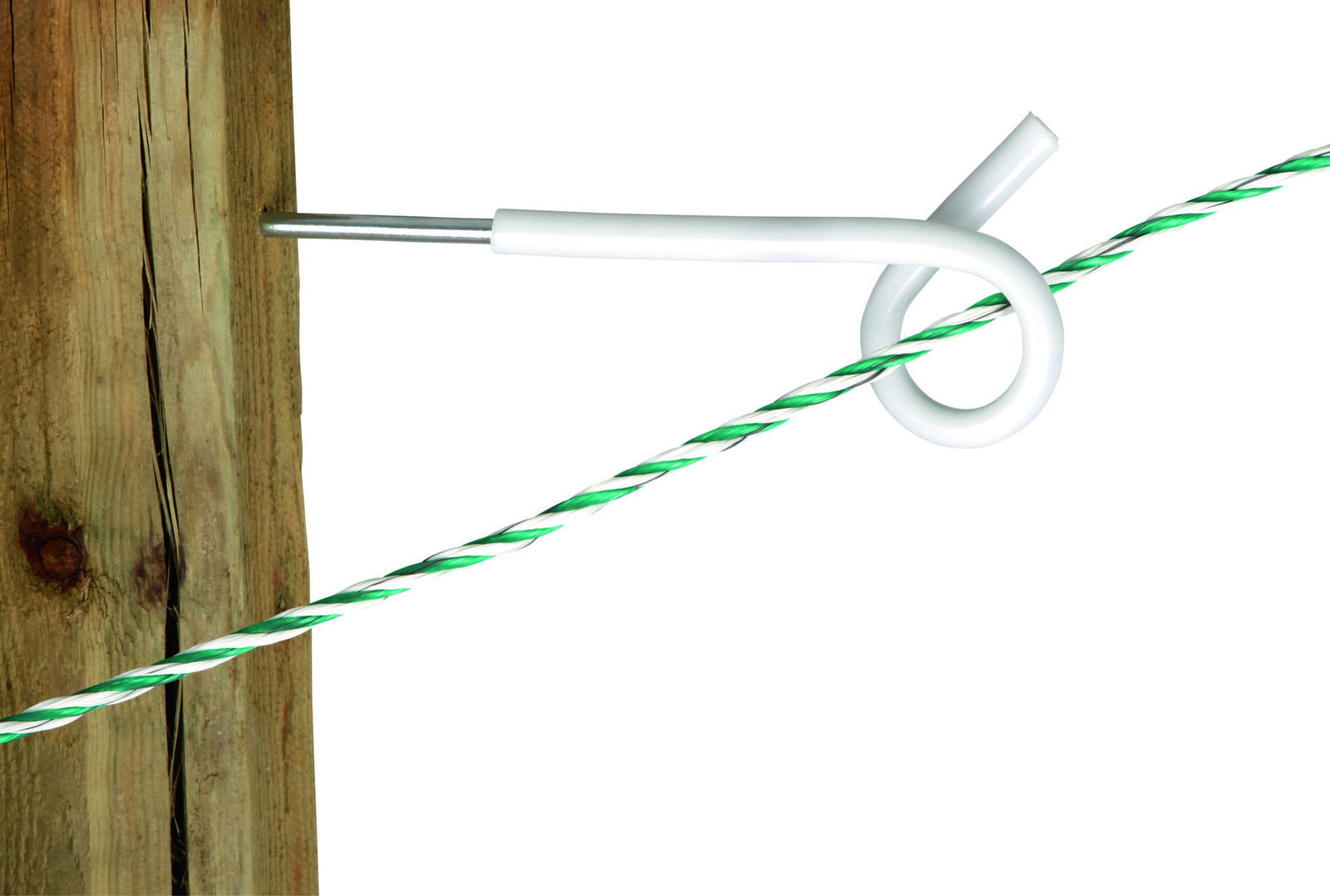Stalltechnik-AKO-Langstiel-Ösenisolator-Anwendung-Zaun