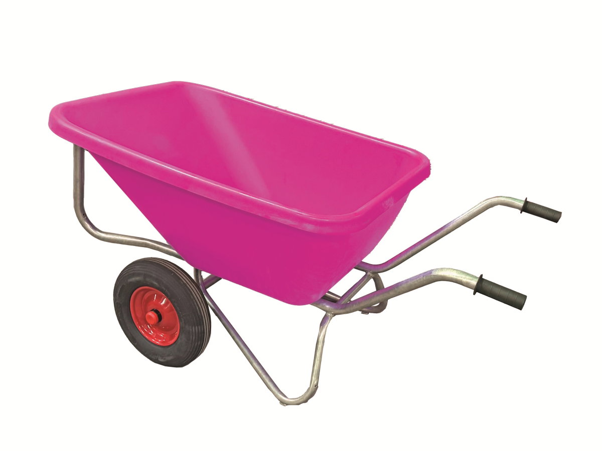 Growi Compactkarre Big Ben Pink 180l Kunststoffmulde 2-Rädrig